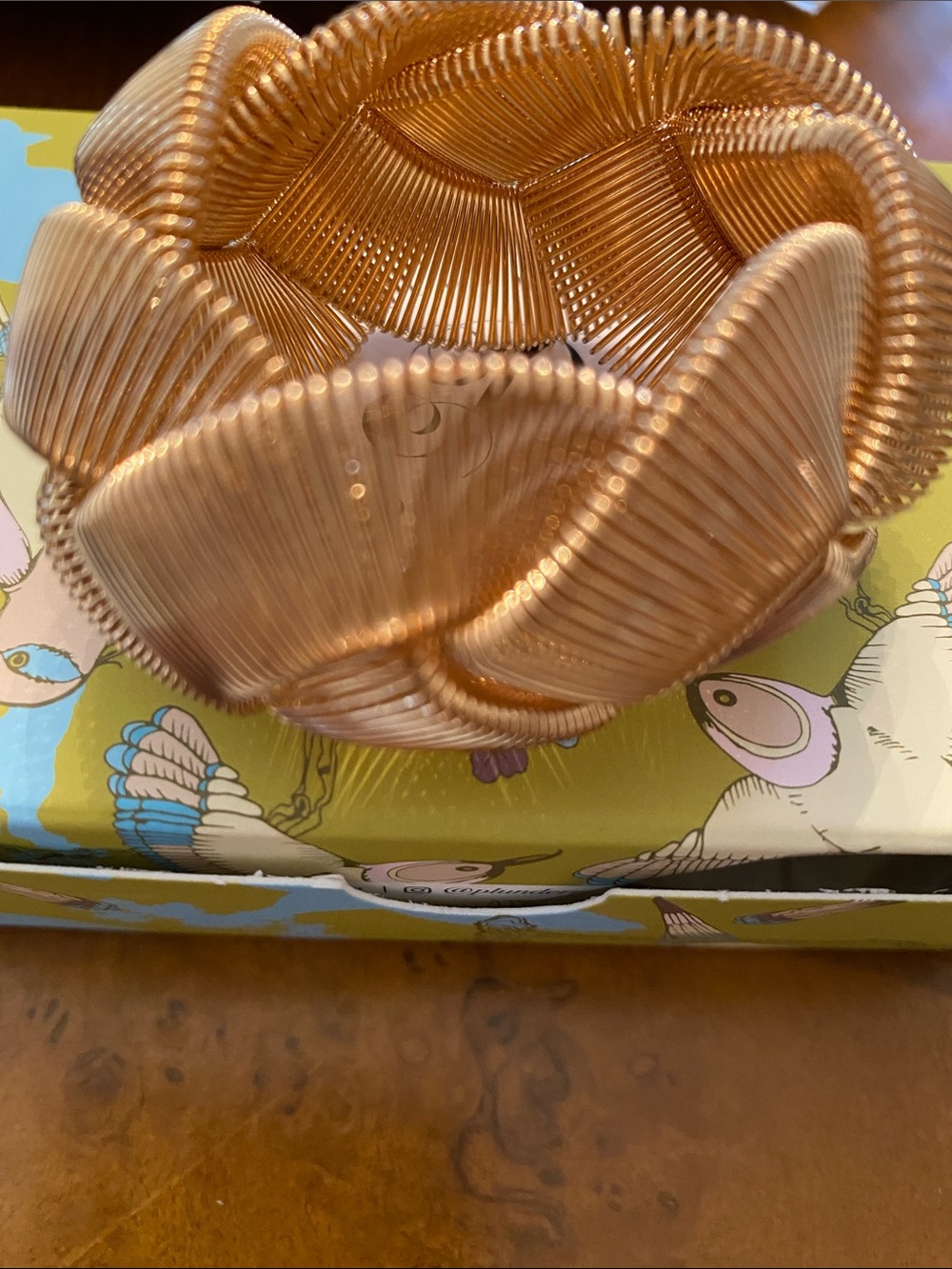 Plunder Gold Spiral Knit Stretch Bracelet - Picture 4 of 4